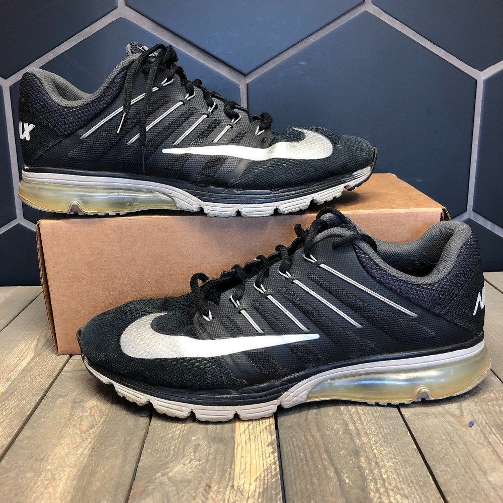 ~Used W/O Box! Men's Nike Air Max Excellerate 4 Running Black Grey Size 13